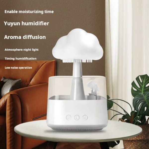 Cute Cloud Humidifier - Ultrasonic Mist & Essential Oil Diffuser for Home
